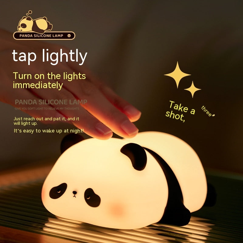 Panda LED Night Light: Rechargeable & Touch Activated