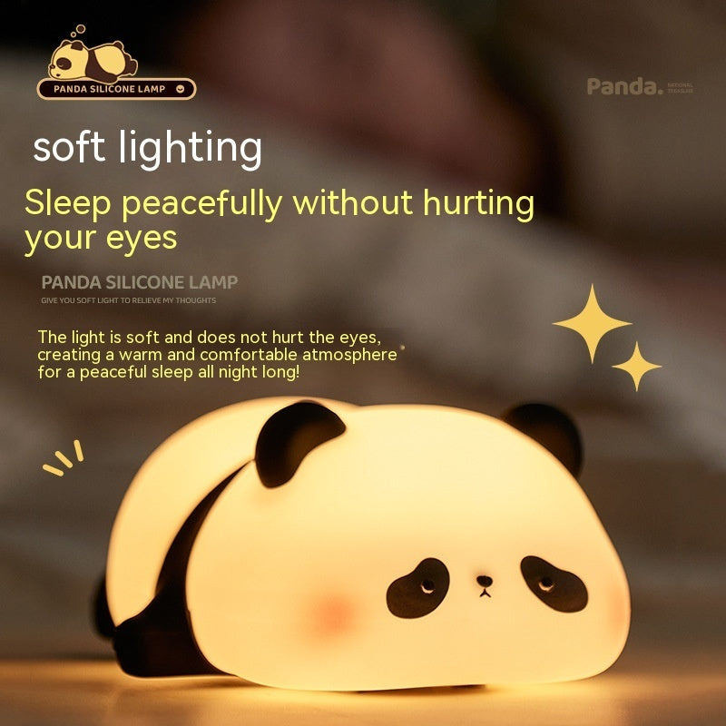 Panda LED Night Light: Rechargeable & Touch Activated