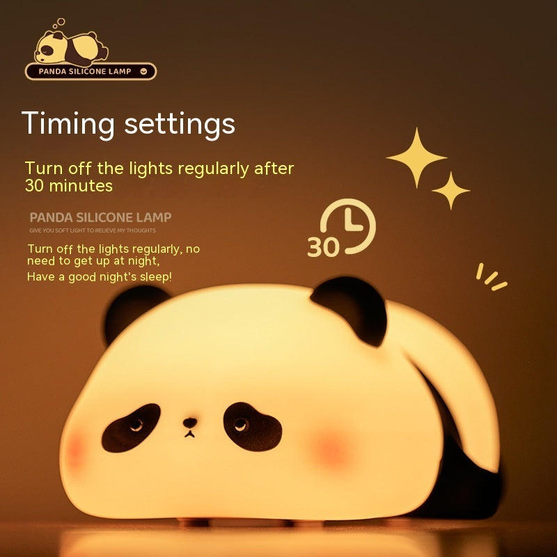 Panda LED Night Light: Rechargeable & Touch Activated